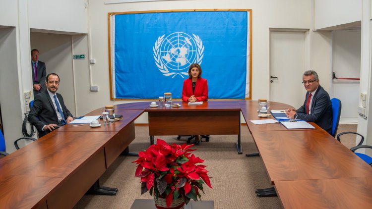 Kıbrıs’ta liderler BM gözetiminde bir araya geldi: Siyasi eşitlik temelinde çözümde mutabık kalındı