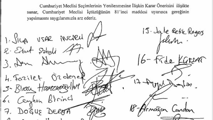 CTP, erken seçim karar önerisini Meclis Başkanlığı’na sundu