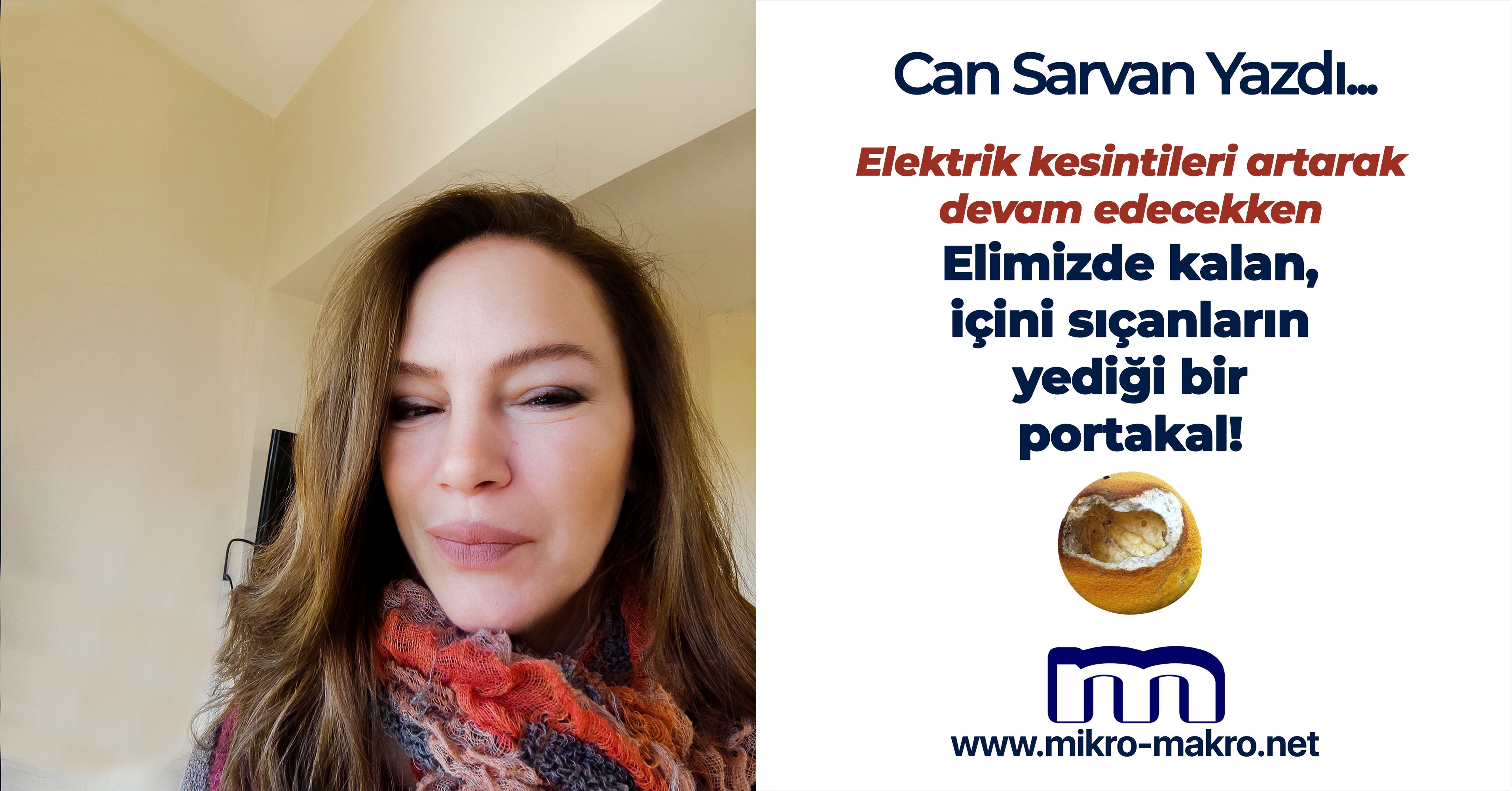 Elimizde kalan, içini sıçanların yediği bir portakal!