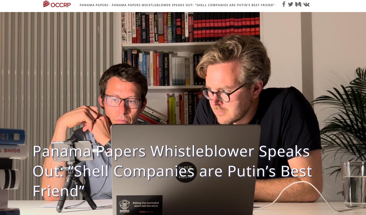Panama Belgeleri ifşaatçısı konuştu: 'Paravan Şirketler Putin'in En İyi Dostudur'