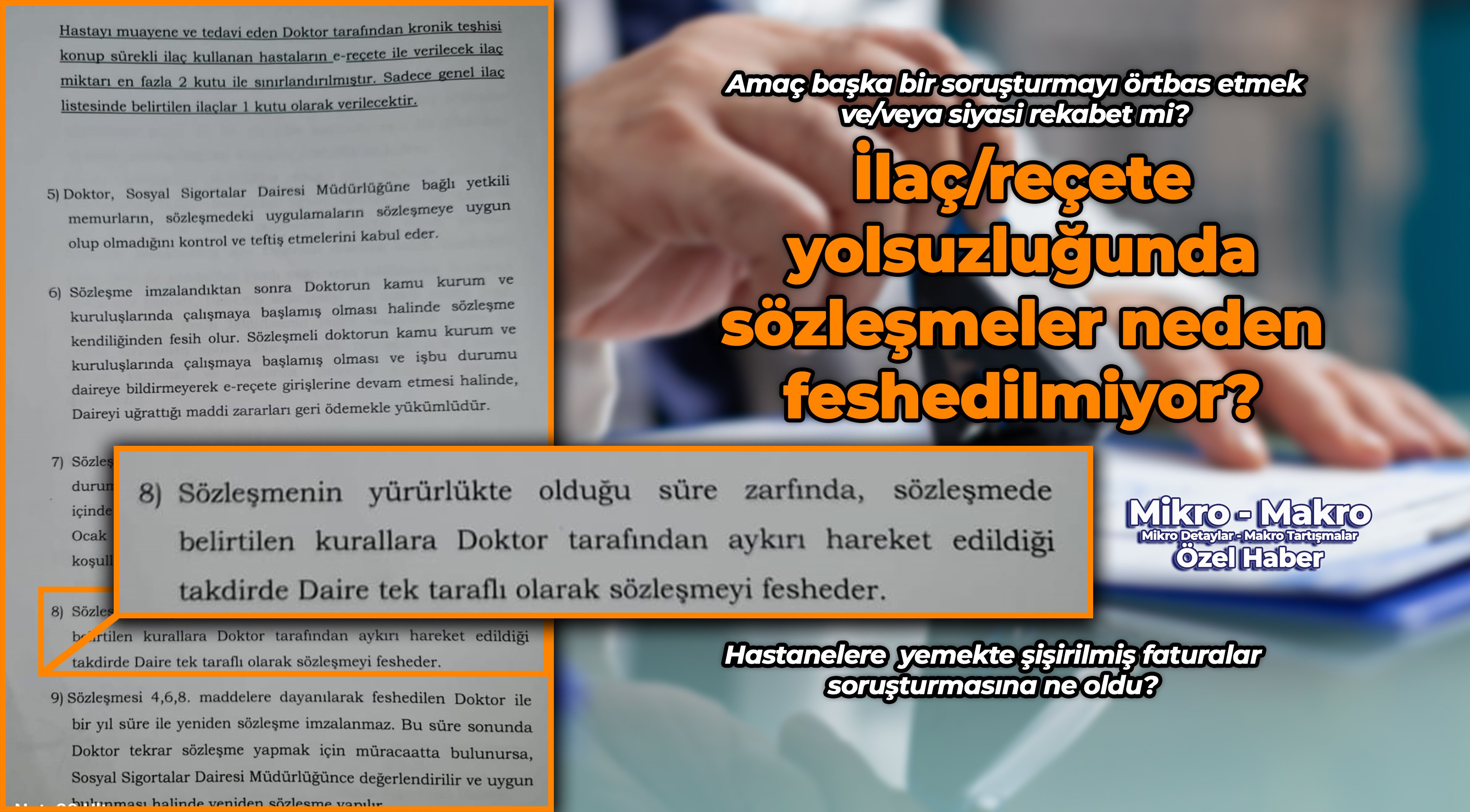 İlaç/reçete yolsuzluğunda sözleşmeler neden feshedilmiyor?