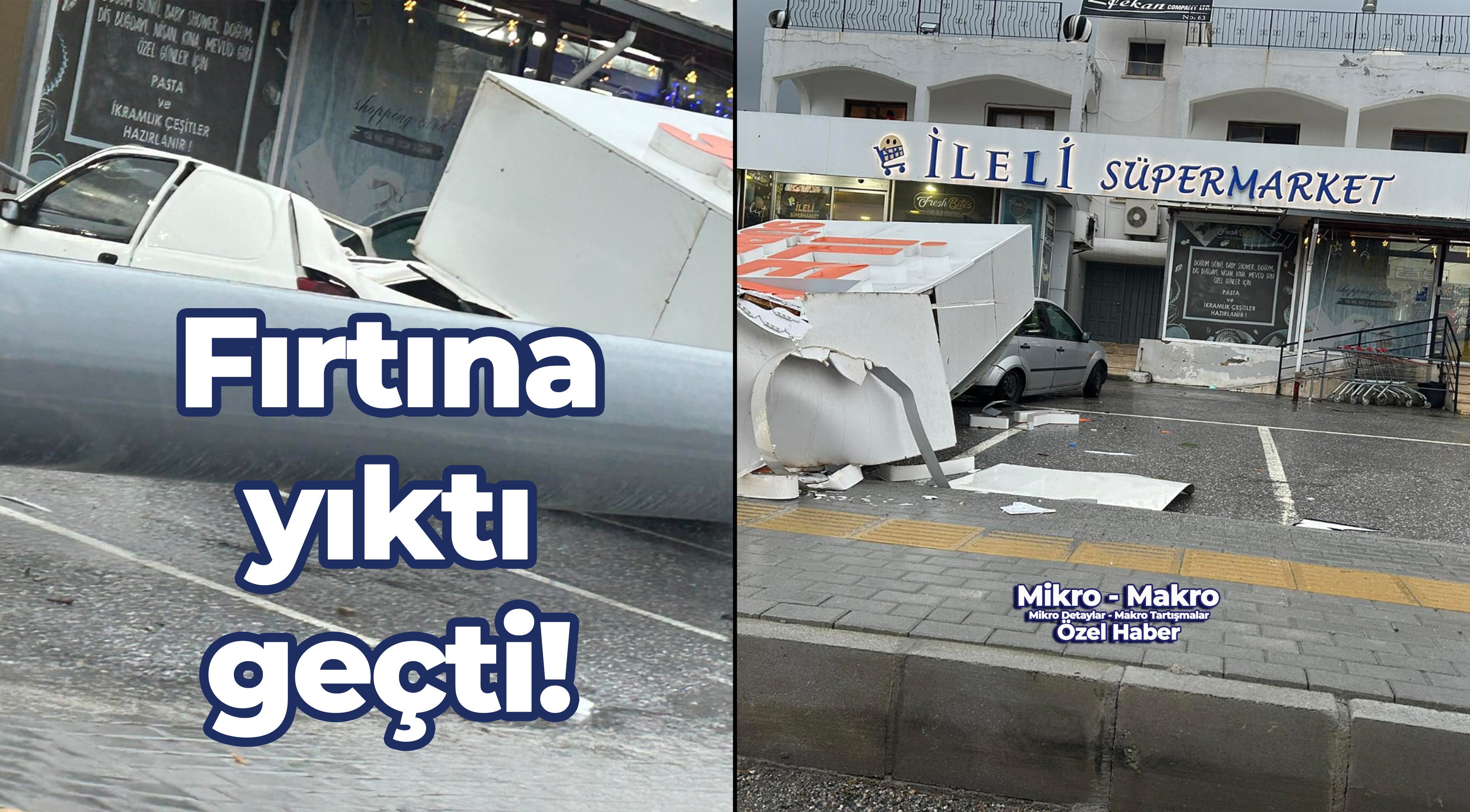 Fırtına yıktı geçti!