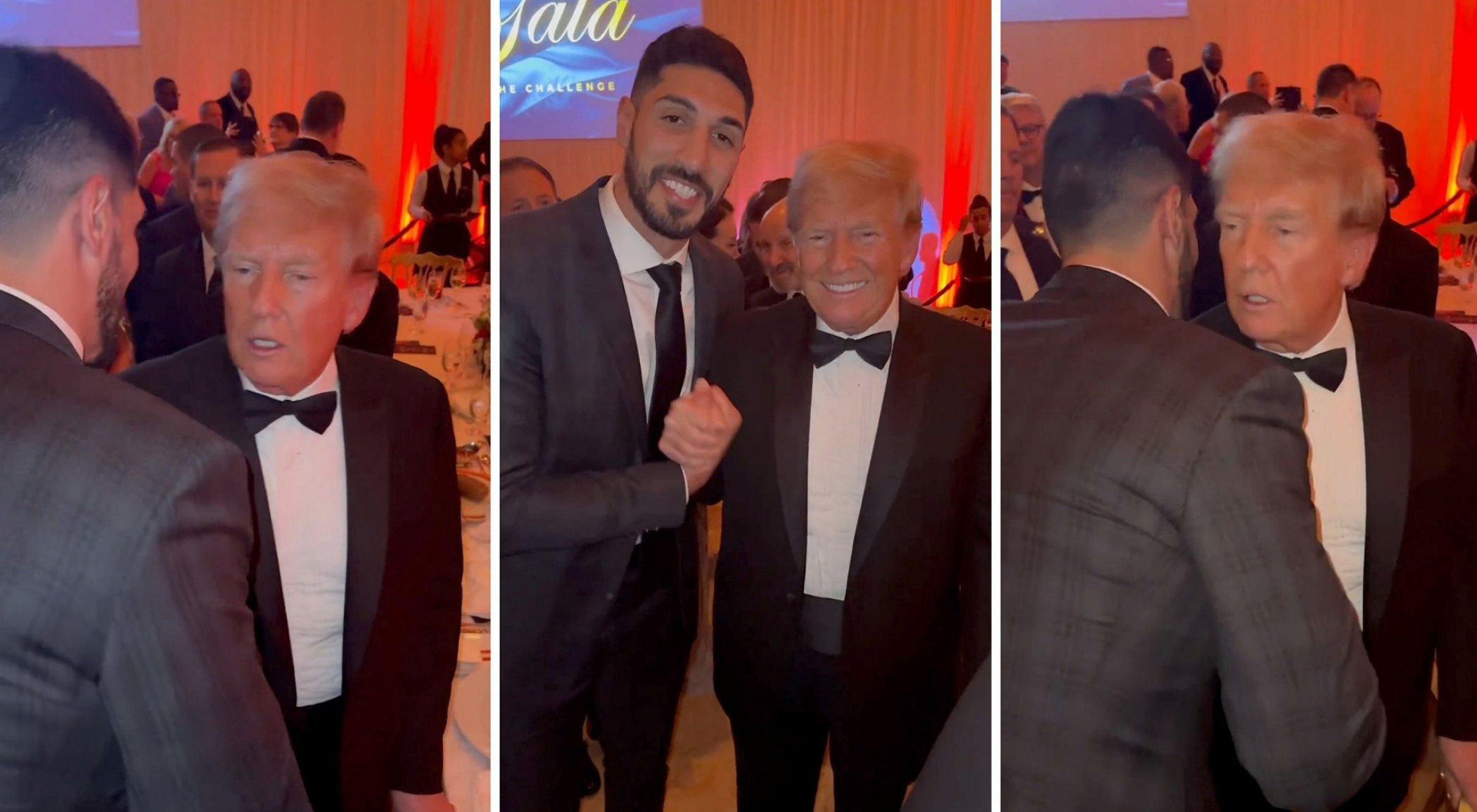 Trump FETÖ üyesi Enes Kanter’i ayakta karşıladı