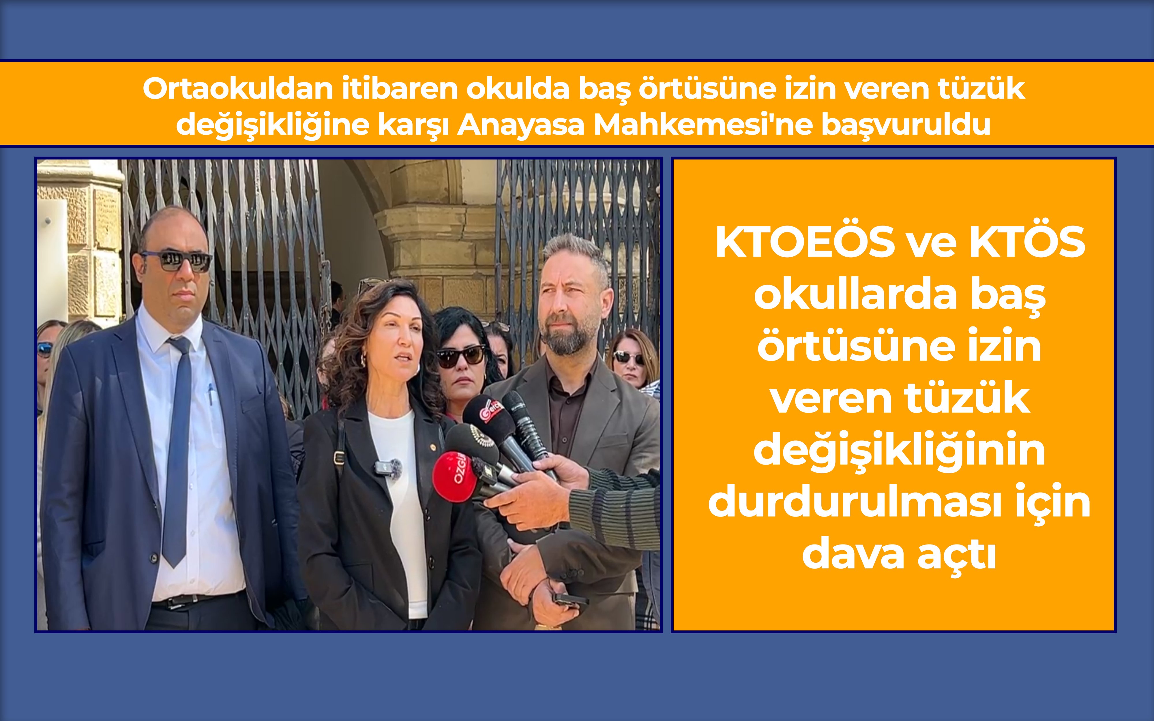 Ortaokuldan itibaren okulda baş örtüsüne izin veren tüzük değişikliğine karşı Anayasa Mahkemesi'ne başvuruldu