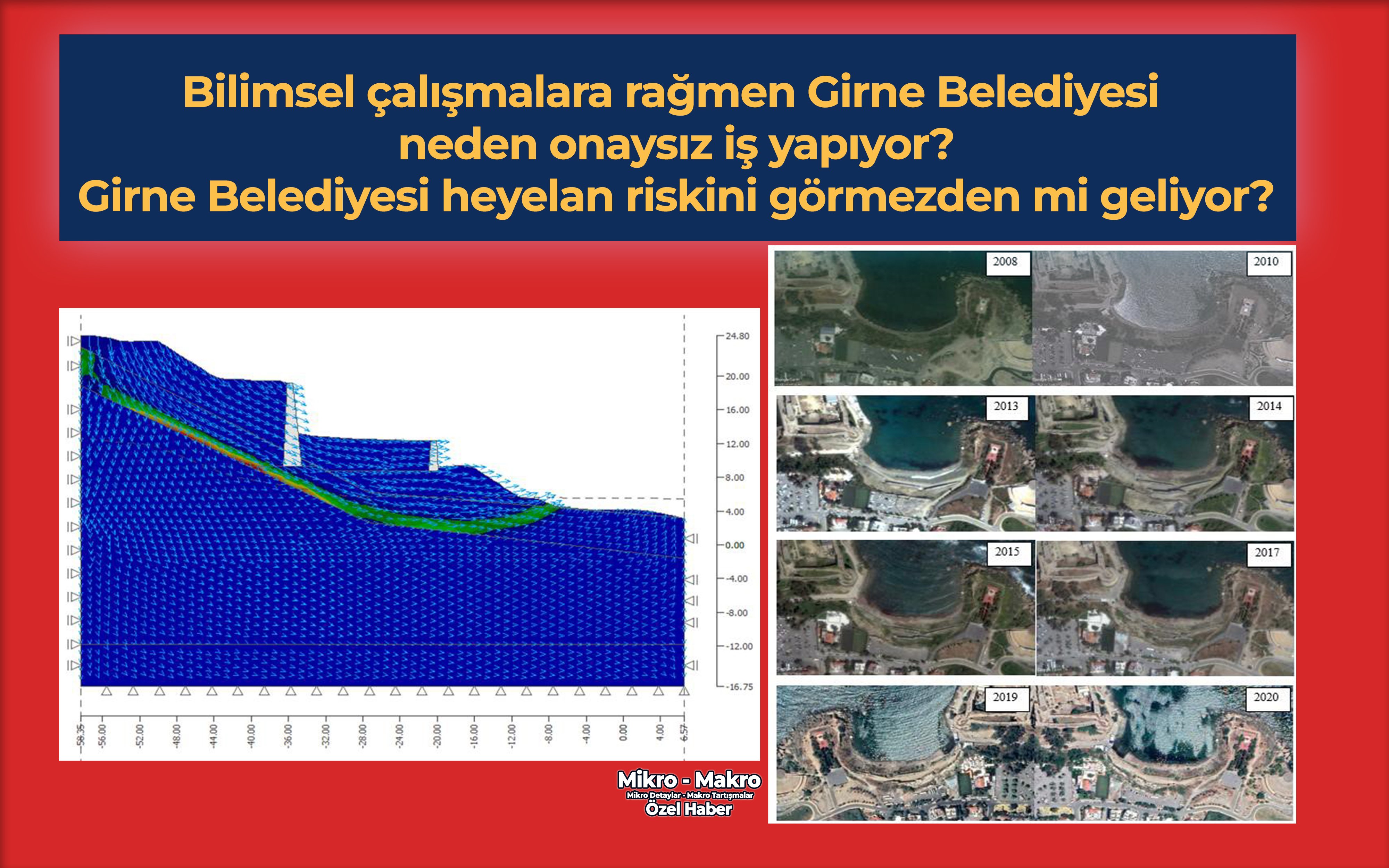 Girne Belediyesi ciddi toprak kayması riskini görmezden mi geliyor? 