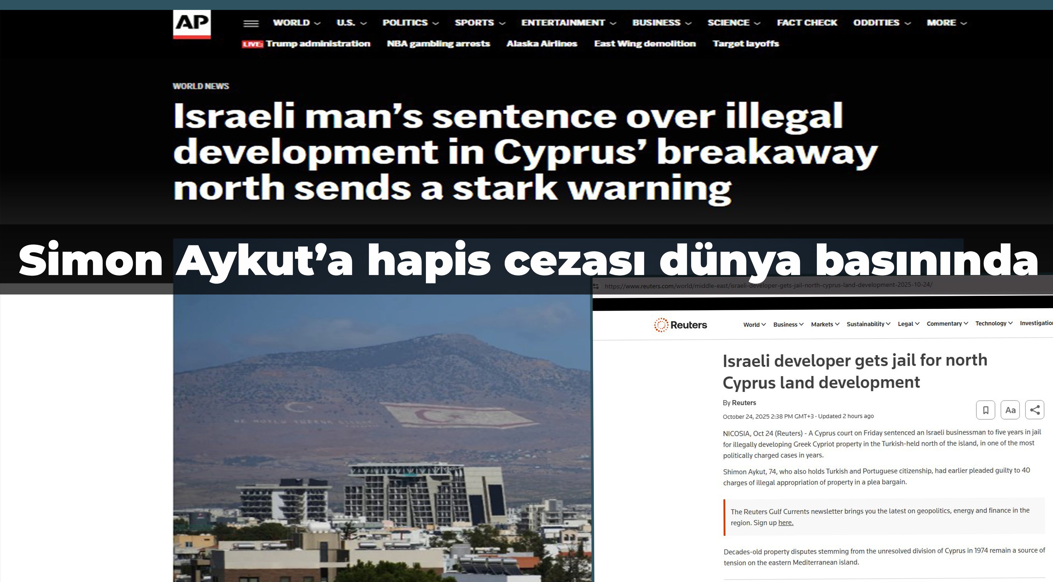 Associated Press ve Reuters Simon Aykut’a 5 yıl hapis cezasını haber yaptı