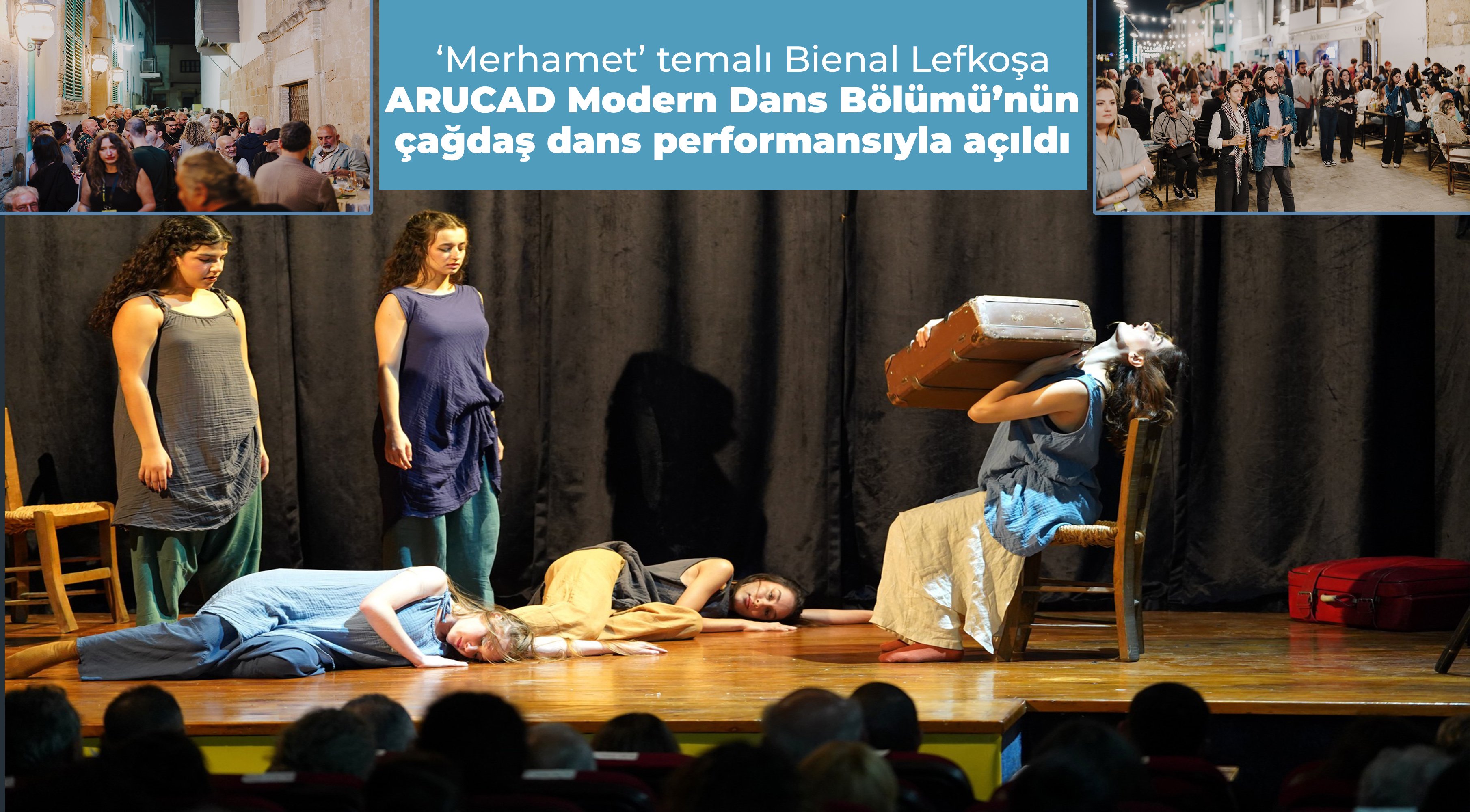  Bienal Lefkoşa, ARUCAD Modern Dans Bölümü öğrencilerinin çağdaş dans performansıyla açıldı